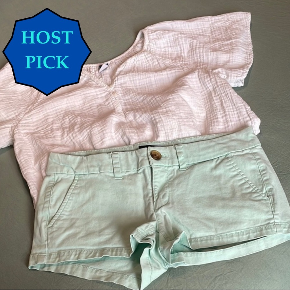 AE Mint Green Shorts Set